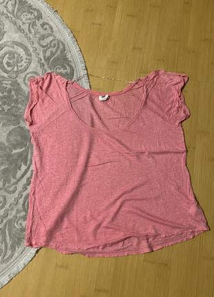 Блузка футболка коралового кольору3 фото