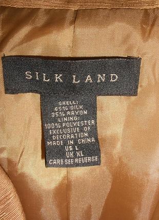 Нарядный с вышивкой жакет пиджак silkland шелк вискоза7 фото