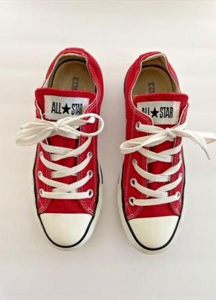 Стильні кеді converse chuck taylor all star m9696 red унісекс2 фото