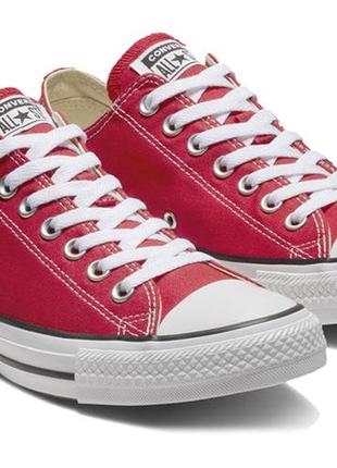 Стильні кеди converse chuck taylor all star m9696 red унісекс4 фото