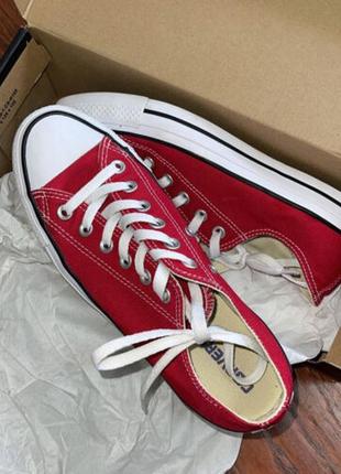 Стильні кеди converse chuck taylor all star m9696 red унісекс7 фото