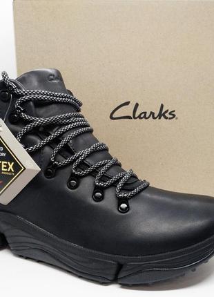 Кожаные милитари ботинки берцы clarks tri path  на мембране gore tex оригинал