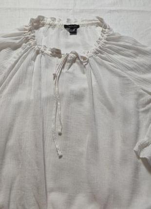 Жіноча однотонна легка блуза esmara, розмір xs(32/34), білий3 фото