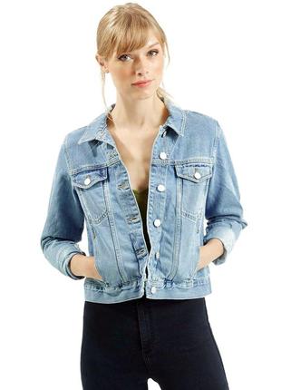 Джинсовая куртка topshop moto denim jacket1 фото