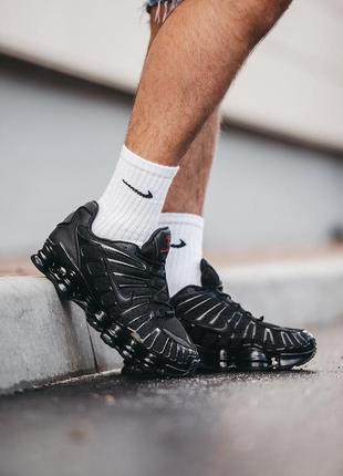 Кросівки nike shox tl black, кросівки