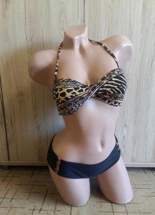 😘. комфорт. купальник раздельный, ocean club. микс. плавки м. 10. верх 70а/аа