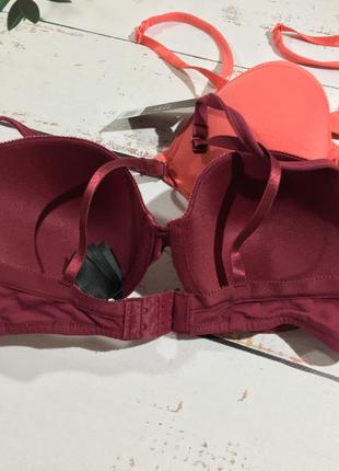 Комплект бавовняних бюстиків з мереживом 2шт/ бюстгальтер лифчик esmara lingerie2 фото