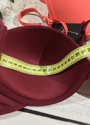 Комплект бавовняних бюстиків з мереживом 2шт/ бюстгальтер лифчик esmara lingerie5 фото