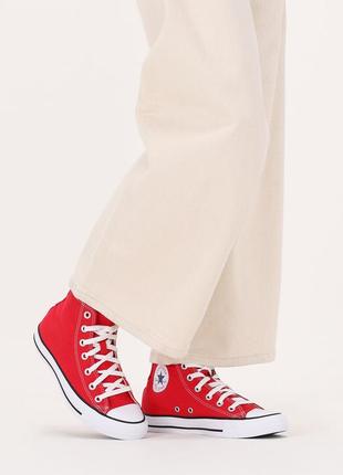 Кеди converse chuck taylor all star m9621 red червоні жіночі чоловічі3 фото