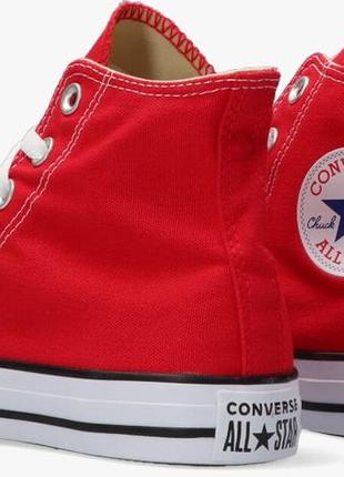 Кеди converse chuck taylor all star m9621 red червоні жіночі чоловічі5 фото