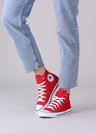 Кеди converse chuck taylor all star m9621 red червоні жіночі чоловічі