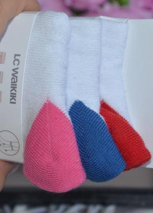 5-6/7-8 новые фирменные детские высокие носки белые с принтом надписью lc waikiki вайкики7 фото