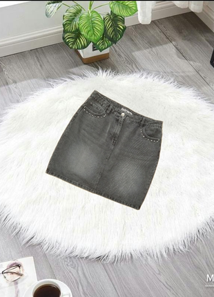 Стильная трендовая джинсовая юбка