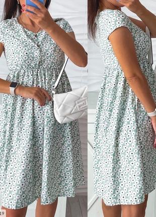Женское платье в цветочный принт размеры 42-524 фото