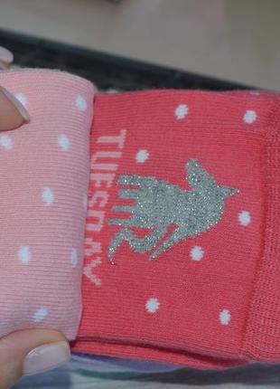 27-29/36-38 р нові фірмові яскраві шкарпетки для дівчинки з візерунком для принцес набір 5 пар lc waikiki6 фото