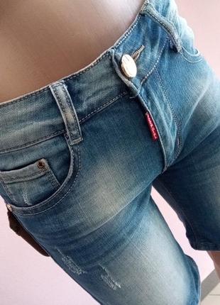 Жіночі стрейчеві джинсові шорти3 фото