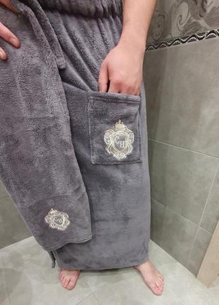 Красивый банный набор 2 в 1: килт (юбка) и полотенце. банные принадлежности подарок мужчине