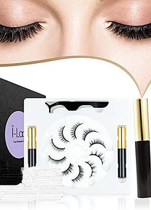Магнітні вії оригінал!i-laesh magnetic lashes with eyeliner kit