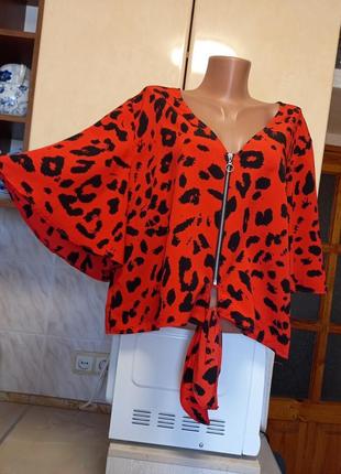 Нова укороченая легка блузка на будь-яку повноту руки, батал етикетка