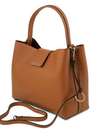 Clio saffiano leather bag secchiello8 фото