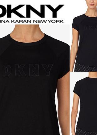 Женская футболка dkny contrast-trim1 фото