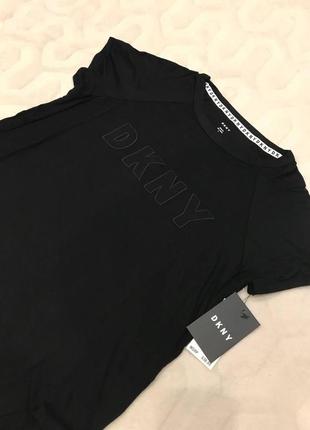 Женская футболка dkny contrast-trim3 фото