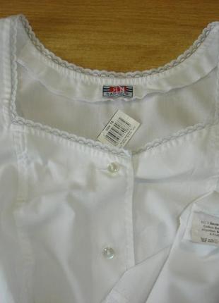 Белая батистовая рубашка без рукавов с кружевом " rainbow" 50-52 р4 фото