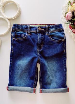 Стрейчевые джинсовые шорты для мальчика  артикул: 118011 фото