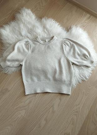 Бежева укорочена кофточка 38-40