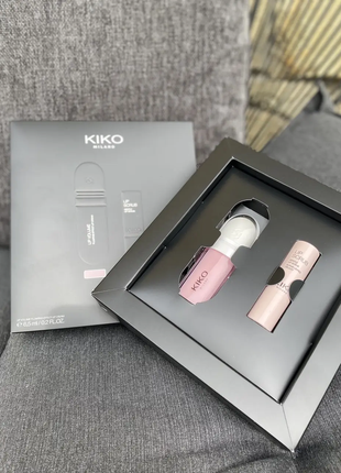 Шикарный идеальный набор для губ скраб + блеск kiko milano perfect lips caring set