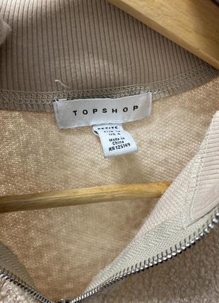 Плюшевая кофта барашек topshop2 фото