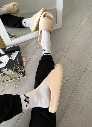 Чоловічі шльопанці adidas yeezy slide beige ☀️4 фото