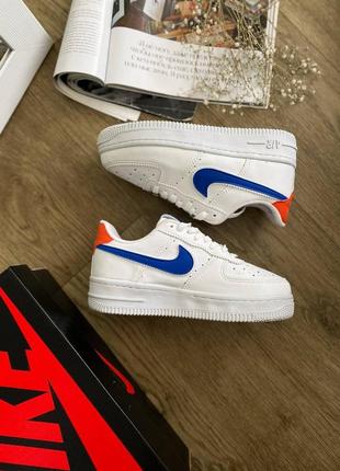 Жіночі кросівки nike air force 1 low white/blue