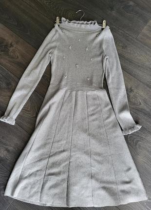 Теплое женское платье orsay. s,m. стильное1 фото