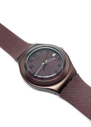 Швейцарський годинник унісекс swatch irony big ygc4001 brown effect6 фото