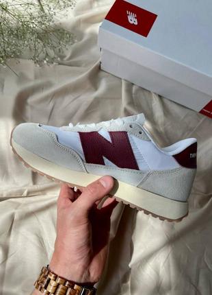 Жіночі new balance 237 ‘white burgundy’9 фото