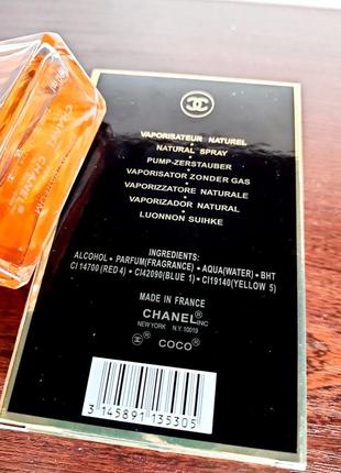 Coco eau de parfum chanel 100мл жіночий парфум парфуми коко шанель парфум жіночий парфум парфумована вода2 фото