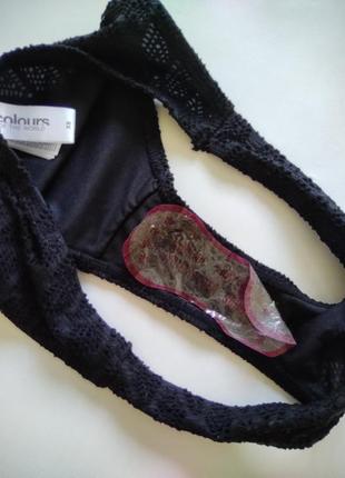 Пдавки жіночі низ від купальника colours of the world чорні труси трусики черные...