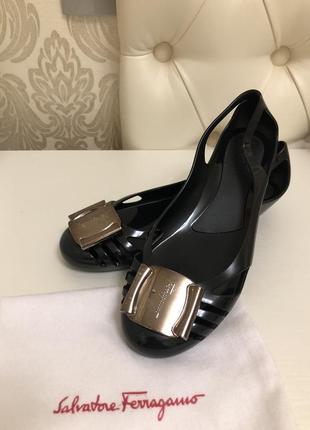 Силиконовые балетки salvatore ferragamo оригинал италия8 фото