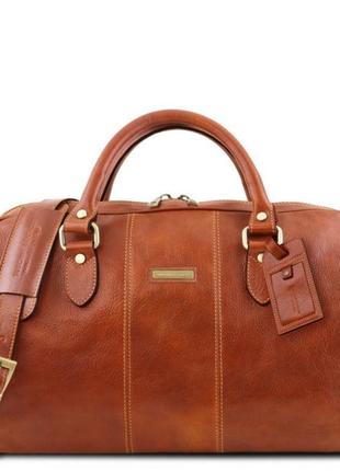 Lisbona дорожная кожаная сумка-даффл - маленький размер tuscany tl1416583 фото