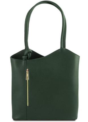 Patty saffiano женская сумка рюкзак 2 в 1 tuscany tl141455
