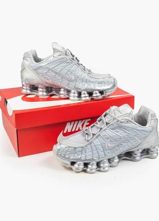 Nike shox tl silver, чоловічі кросівки найк шокс, кросівки чоловічі найк8 фото