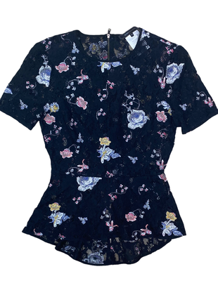 Мереживною топ з вишивкою9 фото