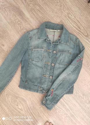 Куртка жакет джинсова mango,s-м