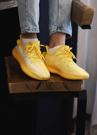 Кросівки yeezy boost 350 yellow☀️ розпродаж ❗ кросівки текстиль2 фото