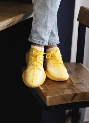 Кросівки yeezy boost 350 yellow☀️ розпродаж ❗ кросівки текстиль4 фото