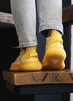 Кросівки yeezy boost 350 yellow☀️ розпродаж ❗ кросівки текстиль3 фото