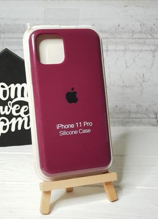 Чохол на iphone 11 pro з захищеним низом silicone case чехол для айфон с закрытым низом