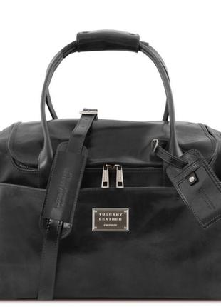 Tl voyager дорожная кожаная сумка с боковыми карманами tl142141 tuscany2 фото