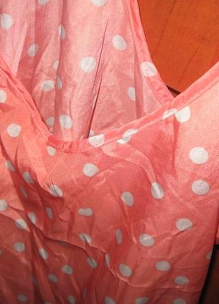 Топ в рожевий горошок2 фото